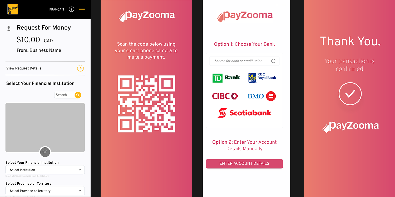 payzooma wireframes